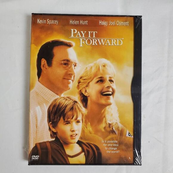 Pay It Forward DVD New Sealed Helen Hunt Kevin Spacey Haley Joel Osment - Picture 1 of 2
